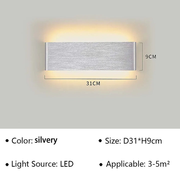 Skanto | LumiEra Moderne LED Vegglampe | Stilrent Design | Varme Hvite Lys for Soverom, Gang & Bad