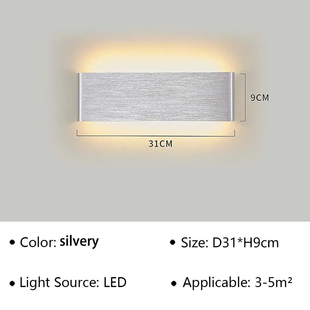Skanto | LumiEra Moderne LED Vegglampe | Stilrent Design | Varme hvite lys for soverom, korridor & bad