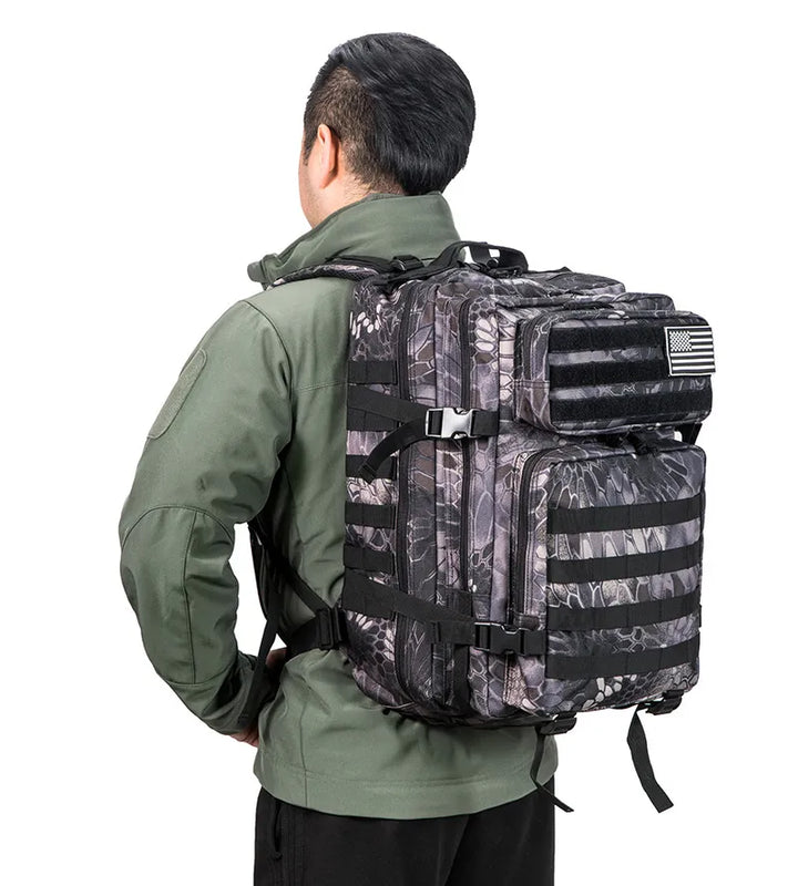 Skanto | Ryggsekk Camo Taktisk 45L Militær Ryggsekk