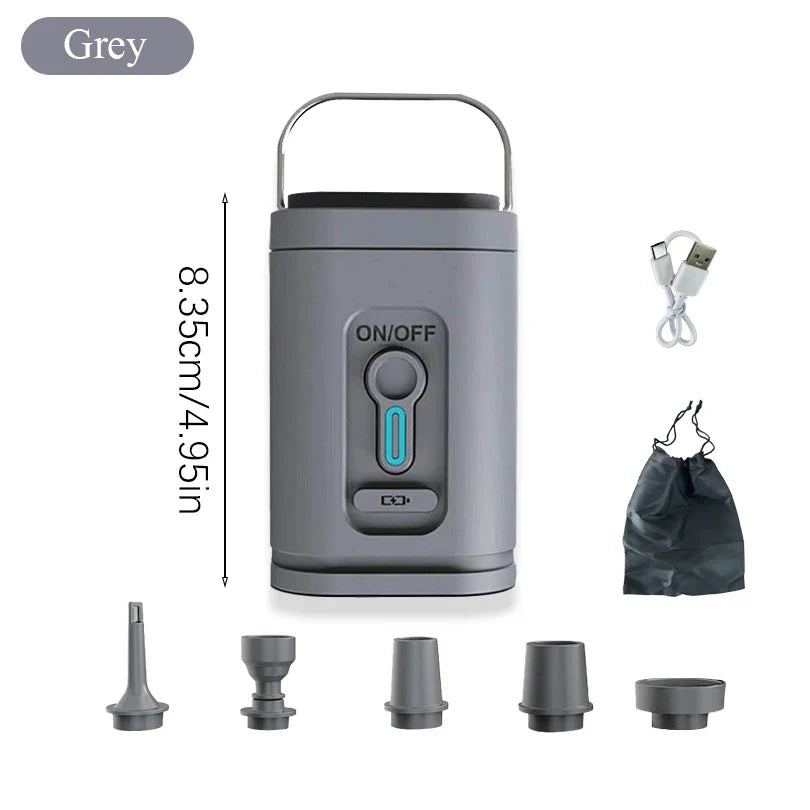 Mini Air Pump USB-C med 5 dysene – 200 L/min | Skanto