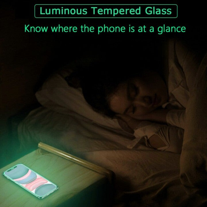 Skanto | Full Cover Luminous Tempered Glass iPhone Skjermbeskytter