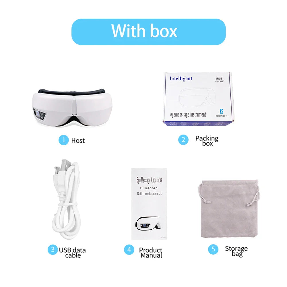 Skanto | Bluetooth Musikk Hot Compress Øyemassør