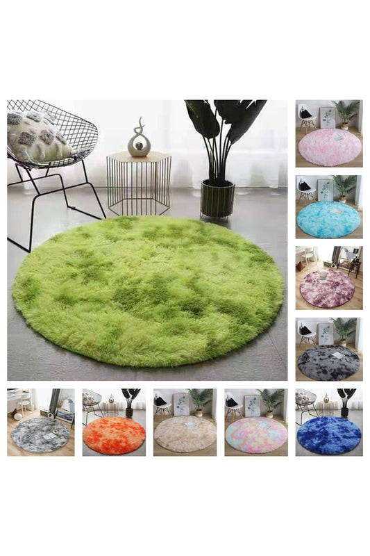 Myk Fluffy Rund Teppe