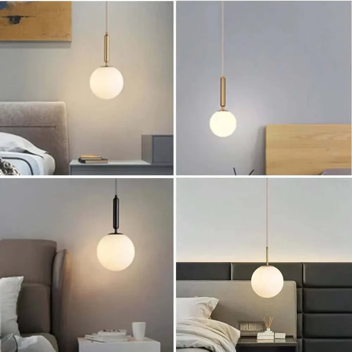 Skanto | Mid-Century Modern Glass Ball Pendant Light