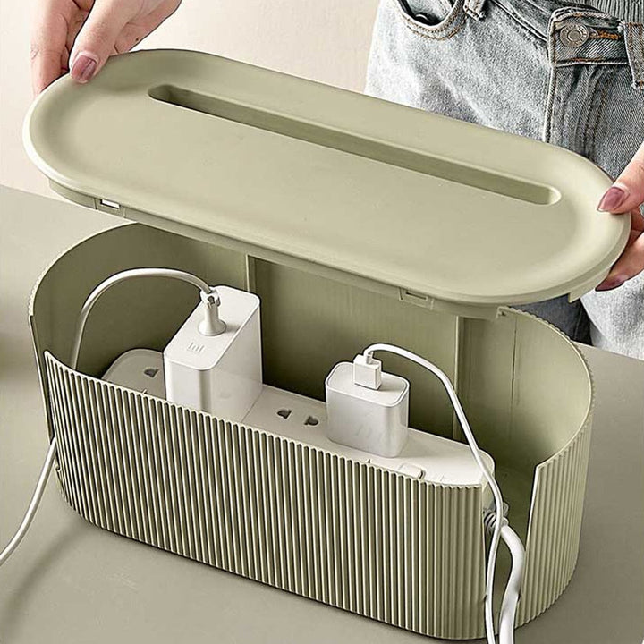 Skanto | Design Oppbevaringsboks | Organisator for kabler, adaptere og strømforlenger