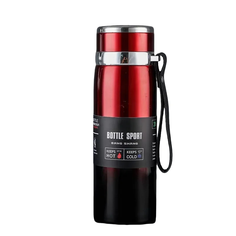 Stainless steel vacuum insulated thermos bottle 1000 ml | Skanto