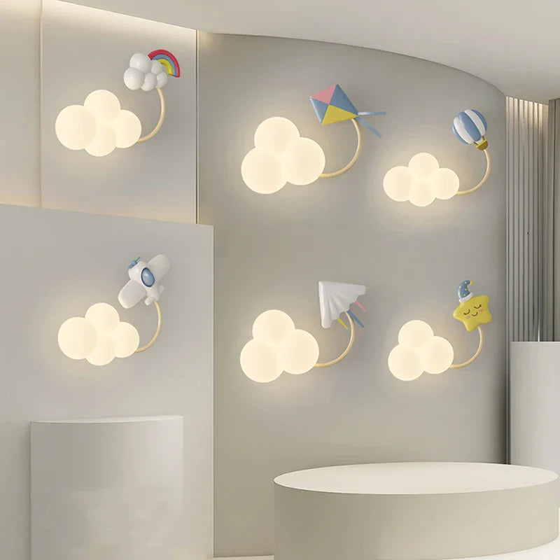 CartoonAirplane Lys – Lekfull Vegglampe for Barnerommet Skanto
