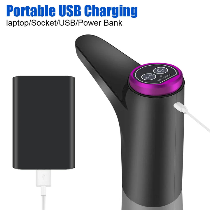 Skanto | Elektrisk Vann Dispensere AquaOne Touch | Berøringskontroll | USB Lading | For Gallon Flasker