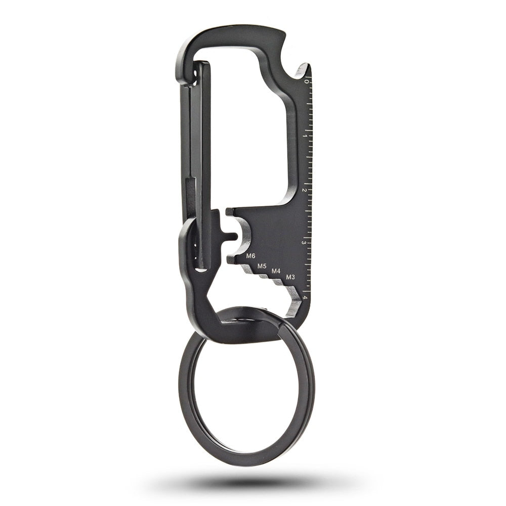 Skanto | Rustfritt Stål EDC Multi Tool Flaskåpner Nøkkelring