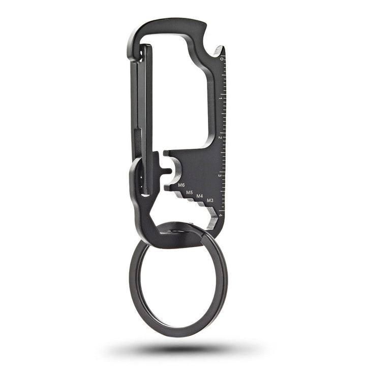 Skanto | Rustfritt stål EDC Multi Tool Flaskeåpner Nøkkelring