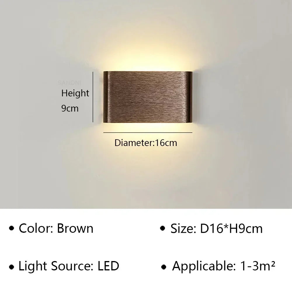 Skanto | LumiEra Moderne LED Vegglampe | Stilrent Design | Varme hvite lys for soverom, korridor & bad