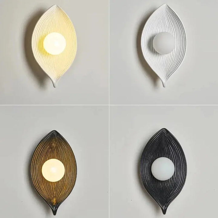 Skanto | Vegglampe LED blad gull Elegant