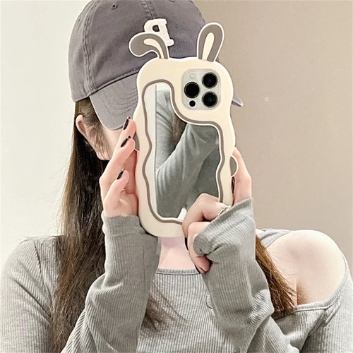 Skanto | Rabbit Ear Make-Up Speil iPhone Deksel