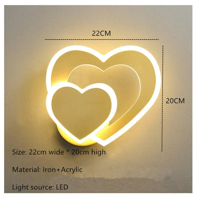 HeartGlow Vegglampe - Moderne LED Belysning Skanto