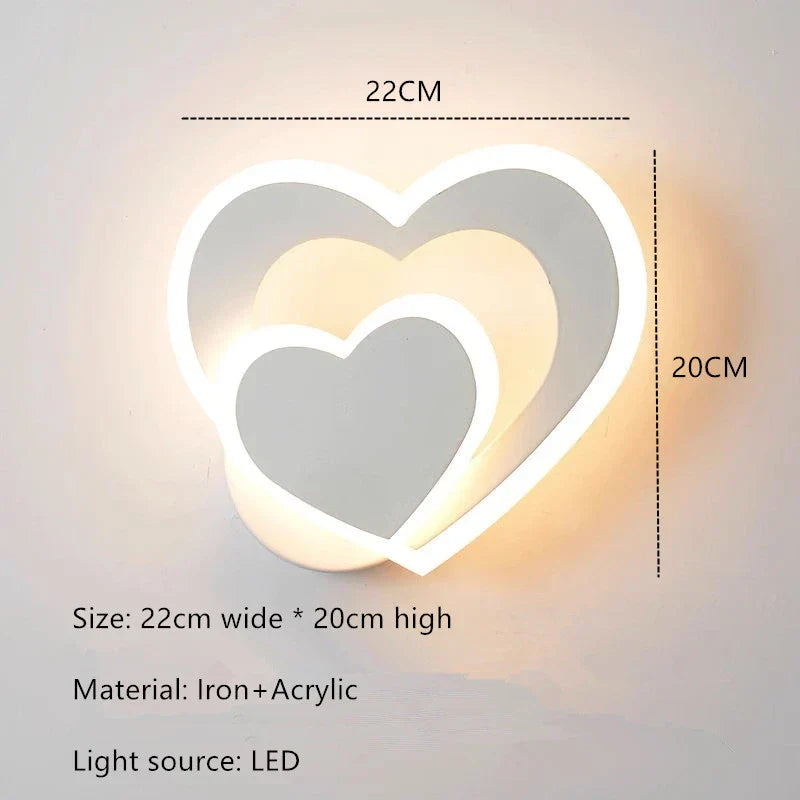 HeartGlow Vegglampe - Moderne LED Belysning Skanto