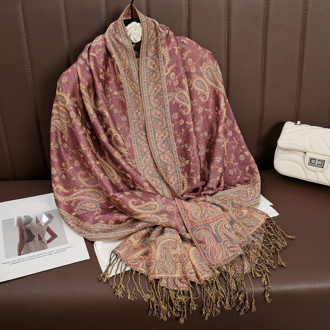 Skanto | Élégancea | Dame skjerf | Cashmere følelse | 70 × 190 cm | Luksus trykk & varm