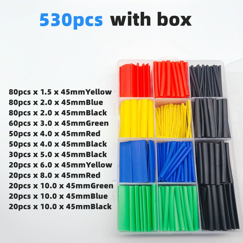 Skanto | 530Pcs Fargede Isolerte DIY Kabelfikser Kit