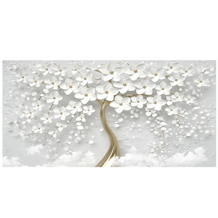 Abstract Floral Large Flower Petal Wood Wall Art Fine Art Canvas Prints Picture For Living Room Bedroom Lounge Art Decor | Skanto