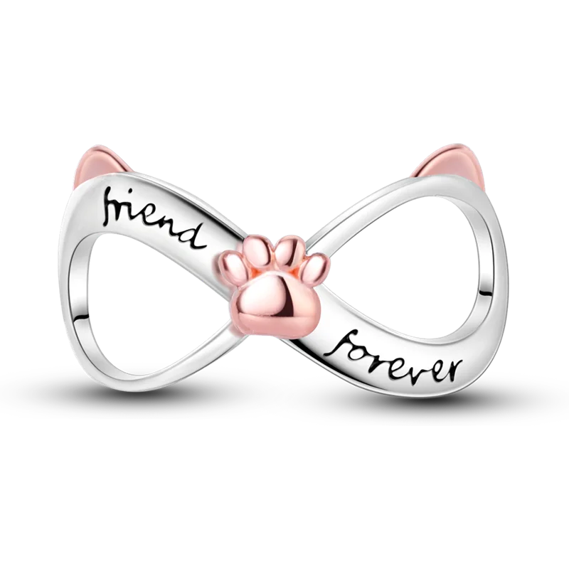 Skanto | 925 Sølv Gylden Leopard Charms Perler Fargerik Kameleon Nesehorn Løve Skarabé Katt Anheng Kompatibel med Original Pandora Armbånd Smykker