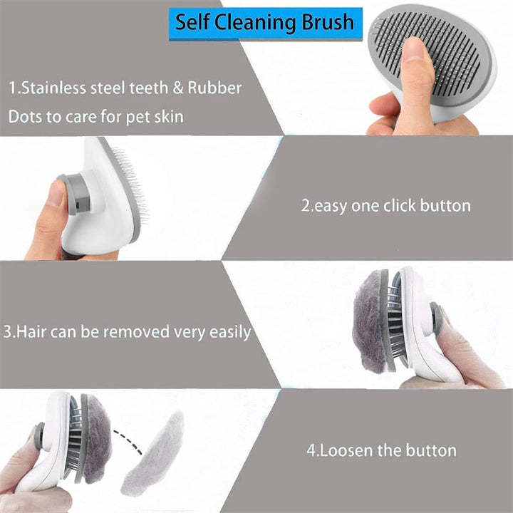 Pet Hair Grooming Brush | Skanto