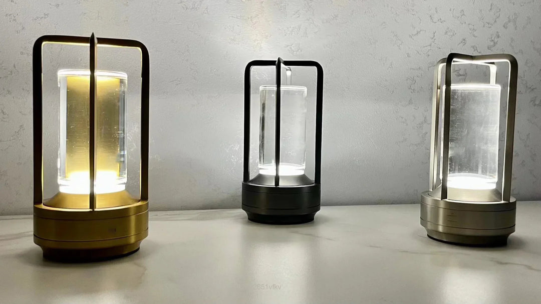 Skanto | Oppladbar Trådløs LuxuryGlow Bordlampe - Elegant Trådløs Lampe for Enhver Stemning
