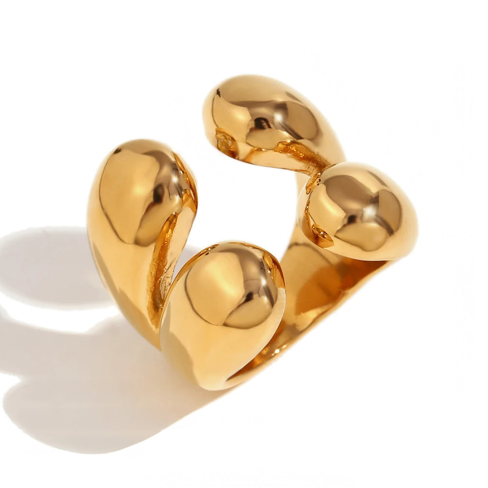 Skanto | 18k Fire Dråpe Bold Ring