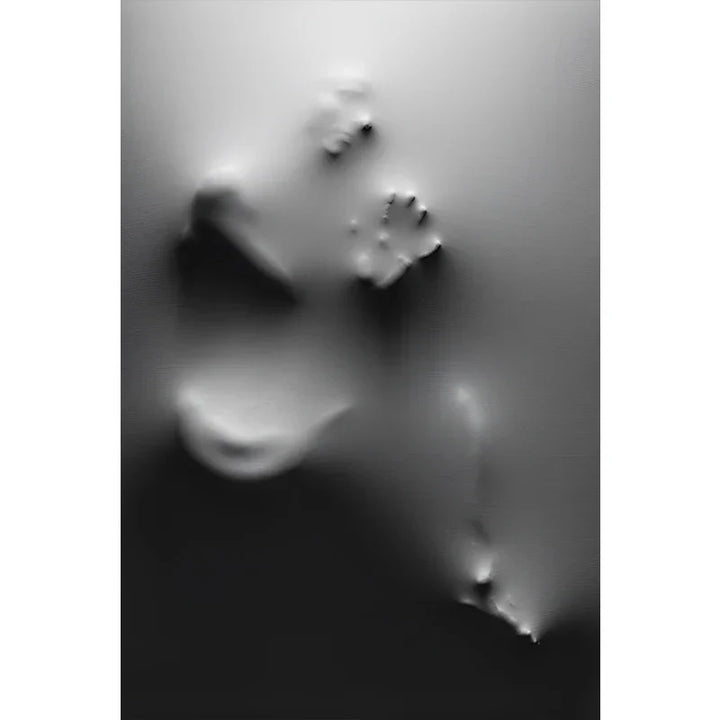 Modern Art Abstract Ghostly Figures on Wall Canvas Prints Black White Wall Art Posters Pictures for Living Room Bedroom Art Decor | Skanto