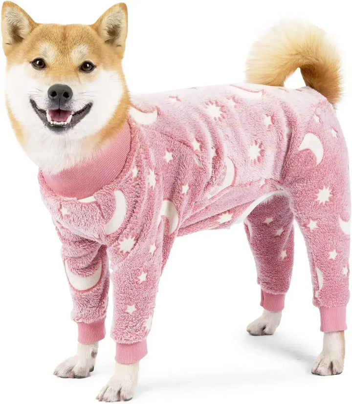 Varmere Hundepysjamas for vinteren fluffy og stretchable Skanto