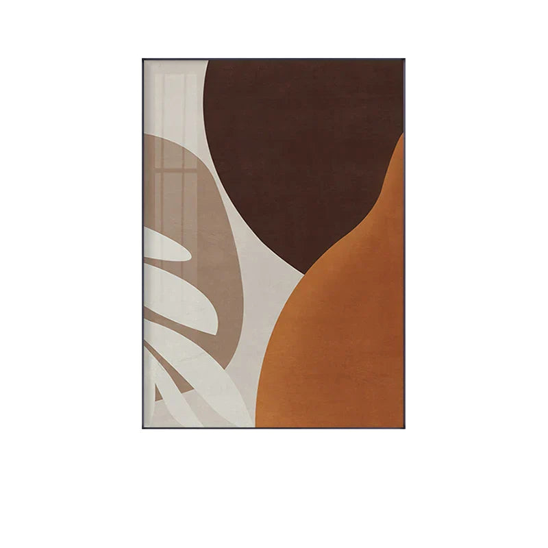 Modern Abstract Earthy Tones Geometric Wall Art Fine Art Canvas Prints Pictures for Living Room Dining Room Modern Home Decor | Skanto