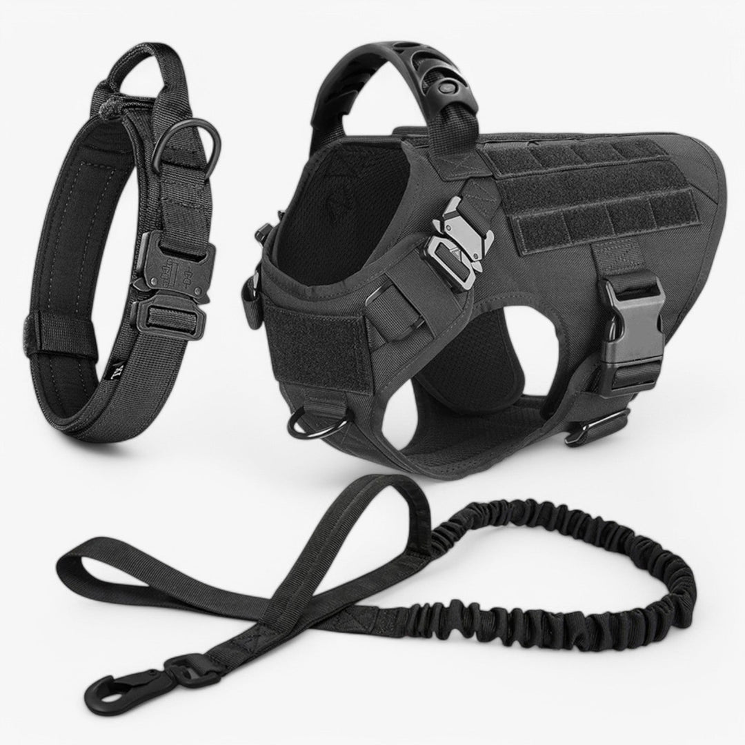 Skanto | KrachtGrip Hundesele – Justerbar Taktisk Sele for Trening & Turer