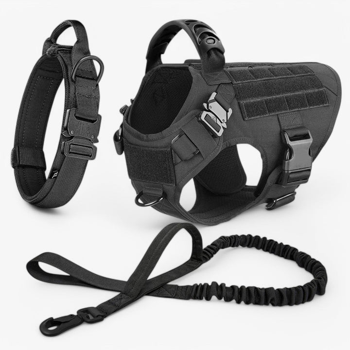 Skanto | KrachtGrip Hundesele – Justerbar Taktisk Sele for Trening & Turer