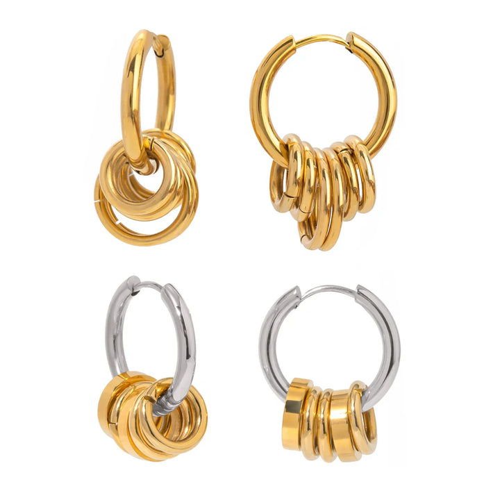 Skanto | Delikat Huggie Hoop Spiral Øredobber