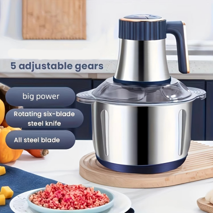 Skanto | 5-quart 6-second electric meat grinder with 5-speed control and stainless steel blades