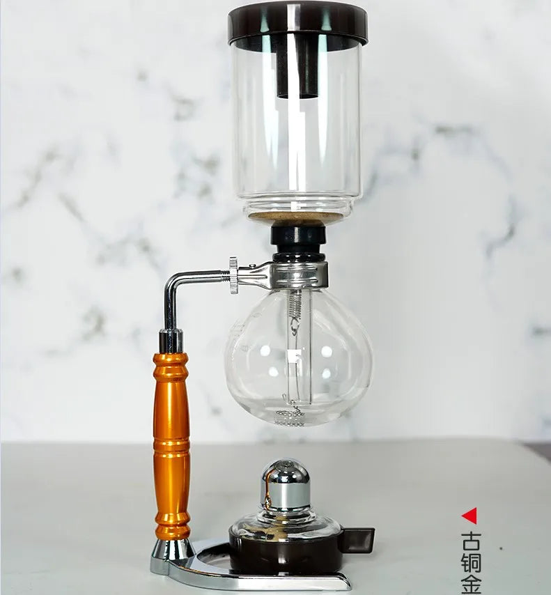 Skanto | Siphon Kaffebrygger Sett | 3/5 Kopper & Barista Tilbehør | Elegant Design