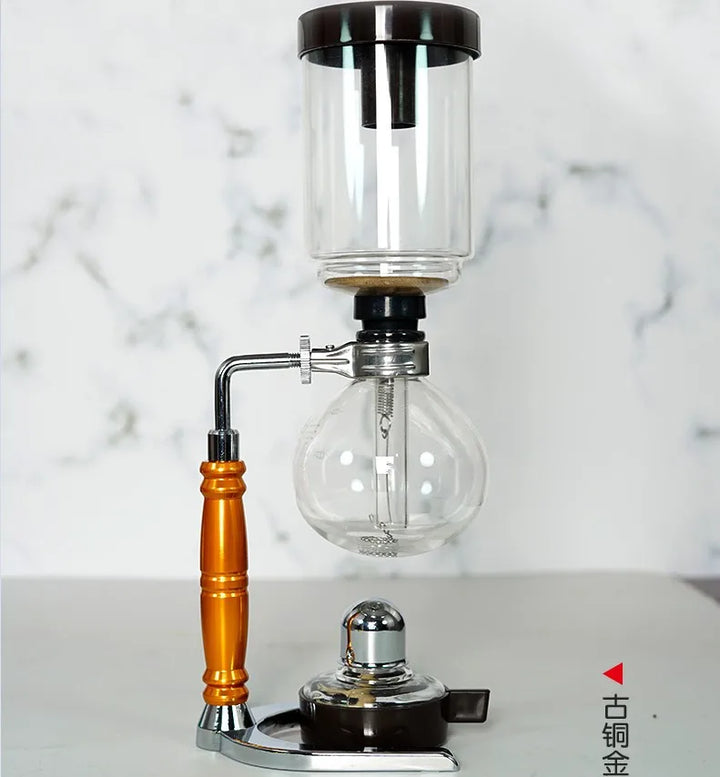 Skanto | Siphon Kaffebrygger Sett | 3/5 Kopper & Barista Tilbehør | Elegant Design