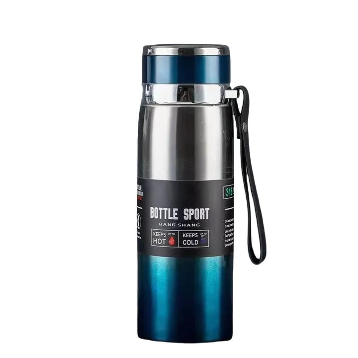 Stainless steel vacuum insulated thermos bottle 1000 ml | Skanto