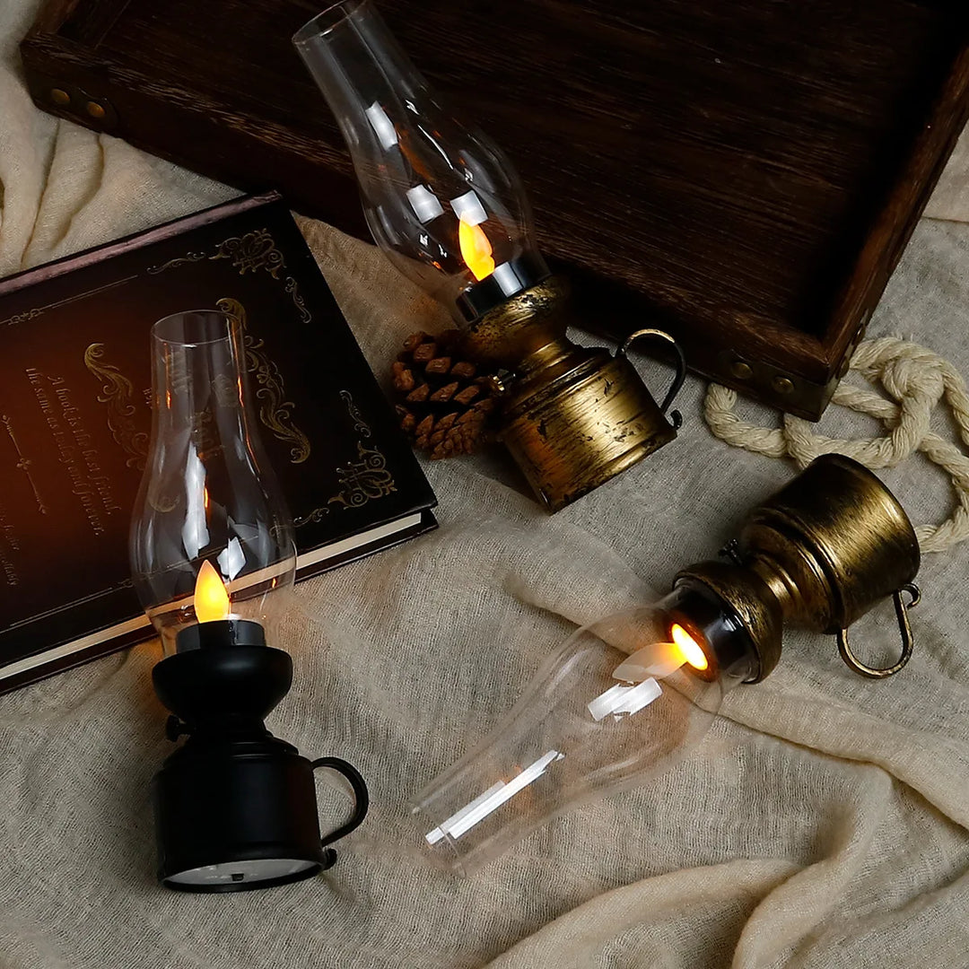 Vintage lampe – Retro design med varmt LED-lys for stue eller spisestue | Skanto