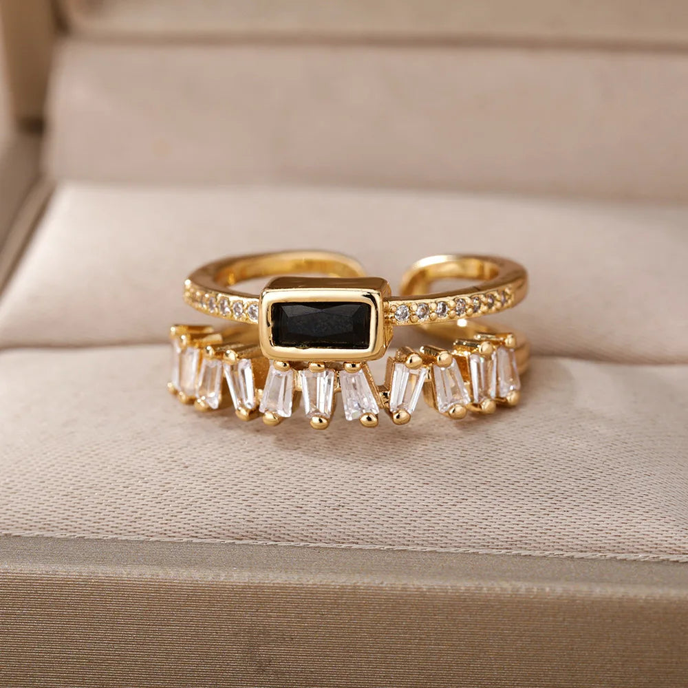 Skanto | Dobbeltlagd Staggering Baguette Diamond Ring