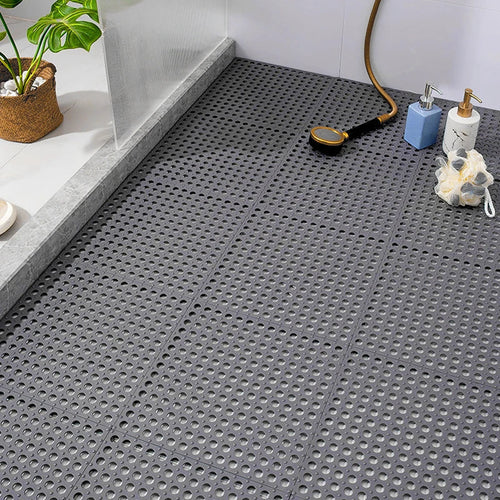 Skanto | GripDrop Dusjmatte – Ruggfri Vanntett Bade Mat laget av Gummi