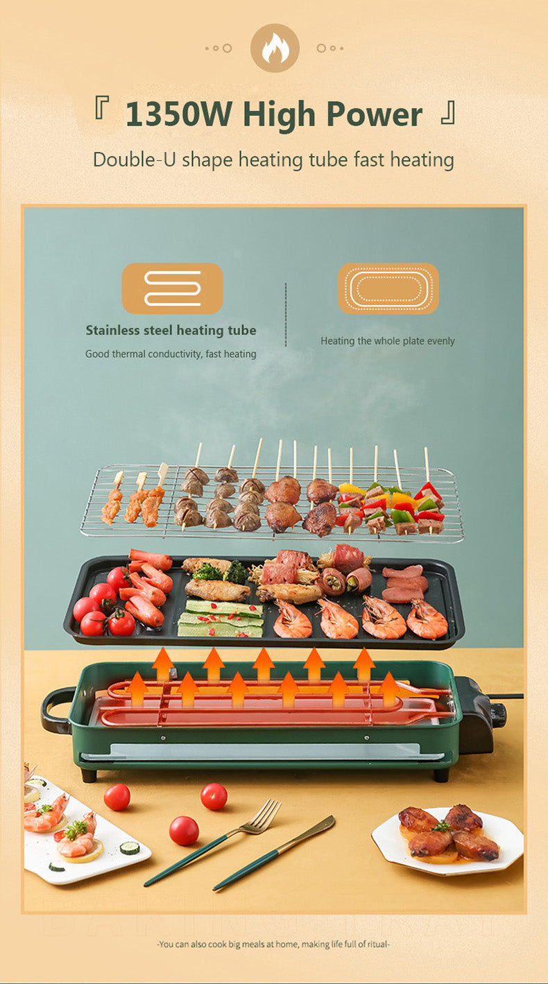 Skanto | Røykfri Justerbar Elektrisk Grill
