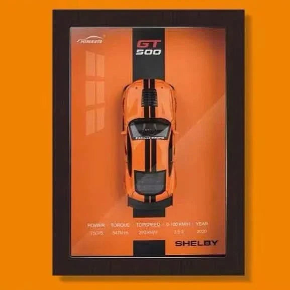 Skanto | Rammet 3D Bilmodell Dekorativ Kunstverk
