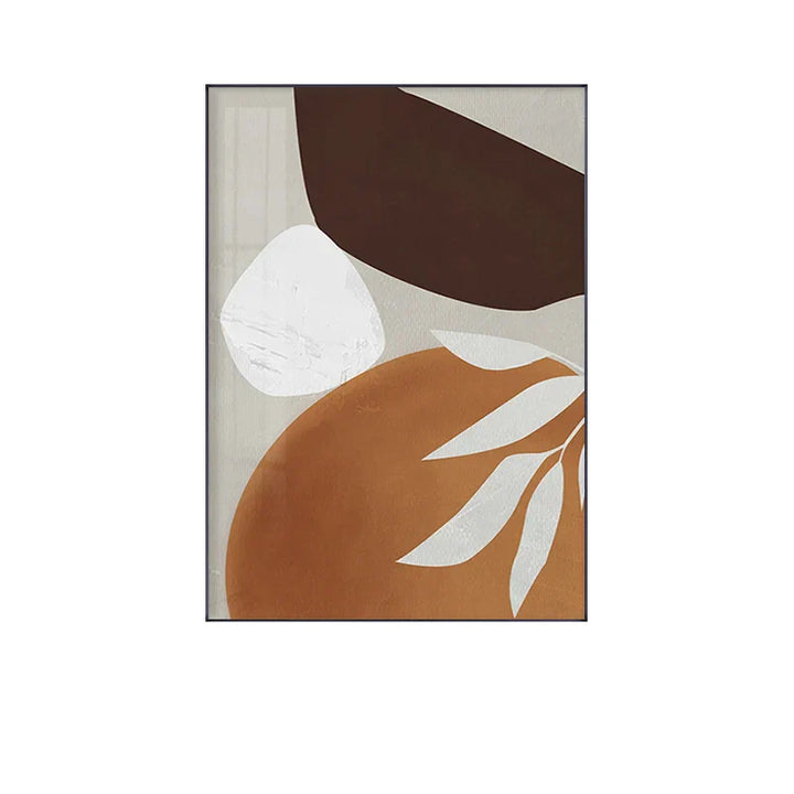 Modern Abstract Earthy Tones Geometric Wall Art Fine Art Canvas Prints Pictures for Living Room Dining Room Modern Home Decor | Skanto