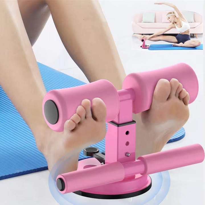 Verstellbare Sit-up-Stange med Saugfuß for Core- og Ganzkörpertraining