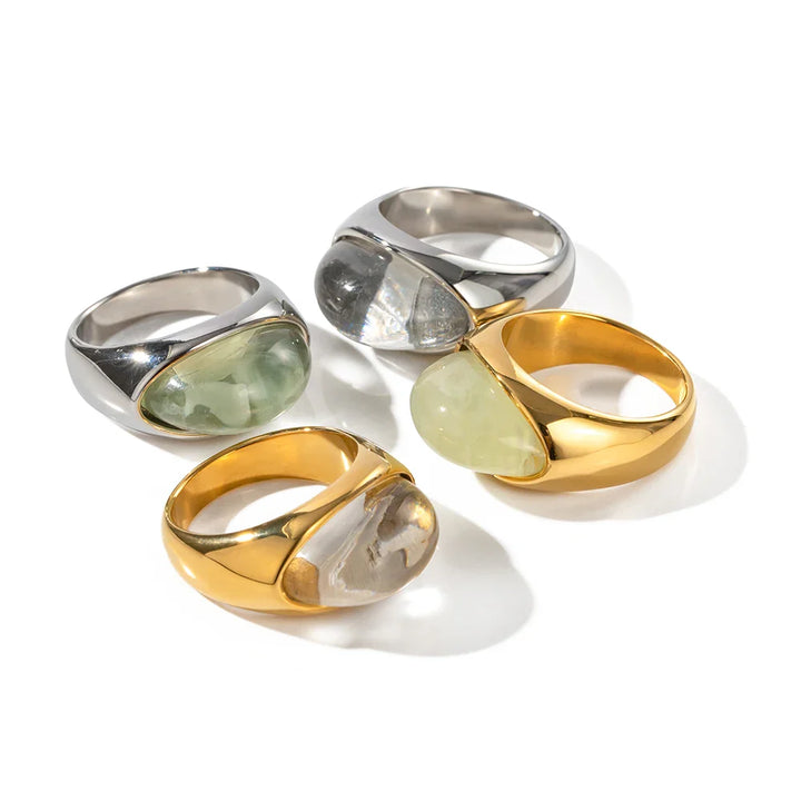 Skanto | Chunky Oval Stone Set Ring