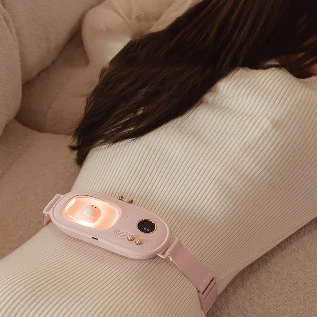Skanto | Trådløs elektrisk menstruasjonsvarmende midjebånd - USB-oppladbar justerbar varmepute