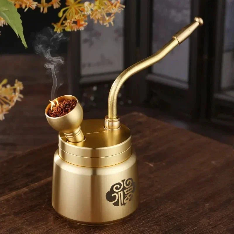 Artisan Brass Pipe Aromaterapi Røkelsebrenner | Skanto