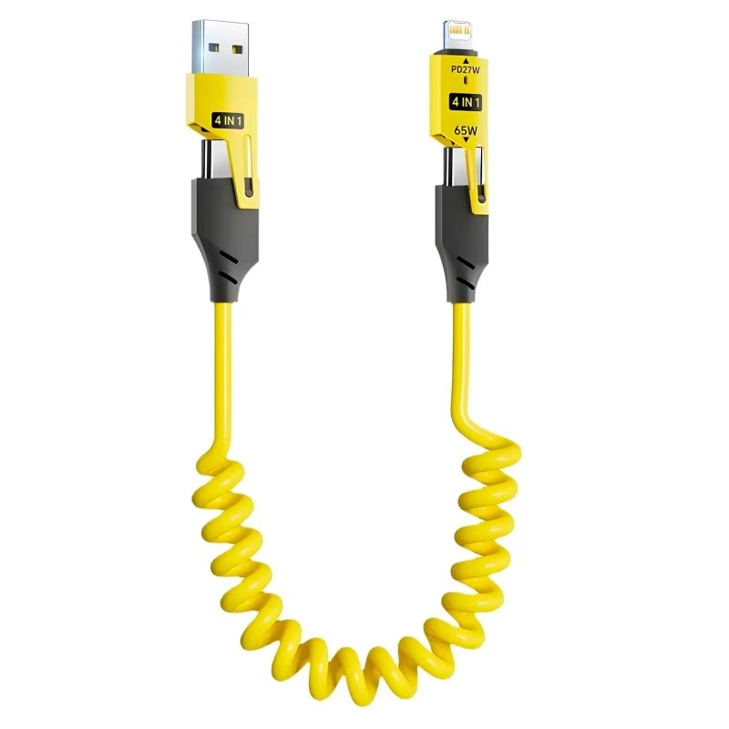 Skanto | Multi-enhet 65W hurtiglading USB-C-kabel for iPhone, Xiaomi, Samsung