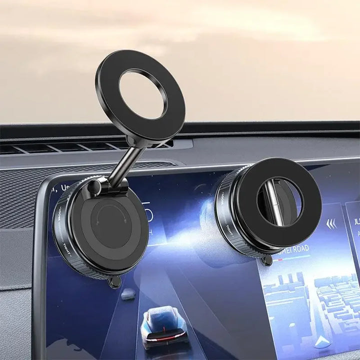 Magnetisk Telefonholder | Med Vakuum Sugekop | 360° Justerbar | Skanto