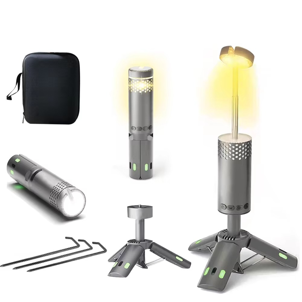 Skanto | Multifunksjonell LED Campinglykt & Stativ