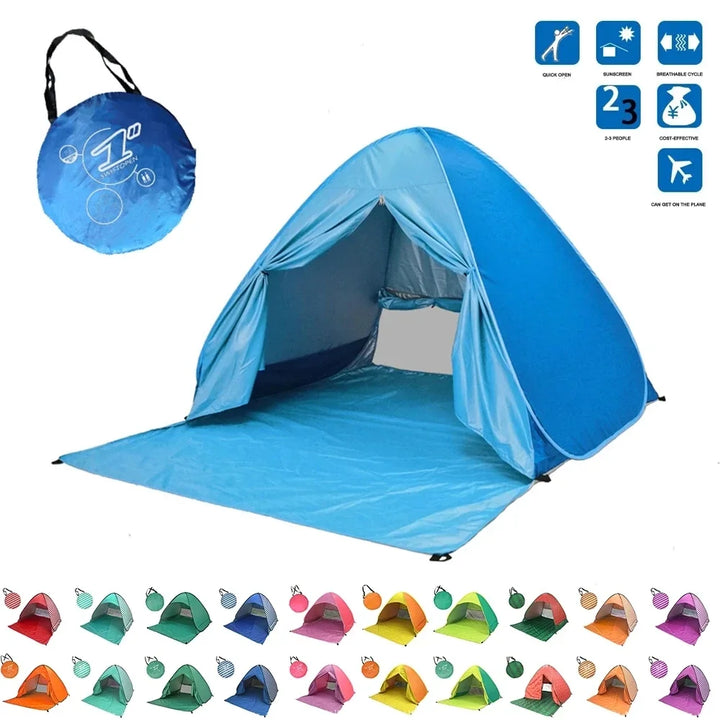 Automatisk Pop-Up Ultralett Full Skjerm Strandtelt | Skanto